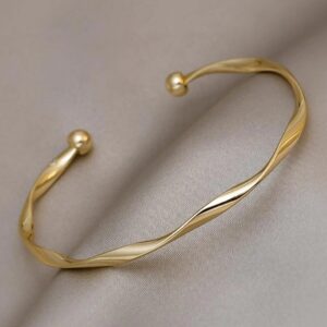 Twist Design Cuff Bangle